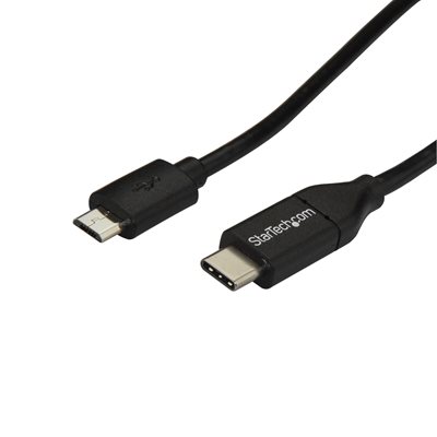 StarTech.com 2.0 USB-C - Micro-USB -kaapeli, 2m, musta