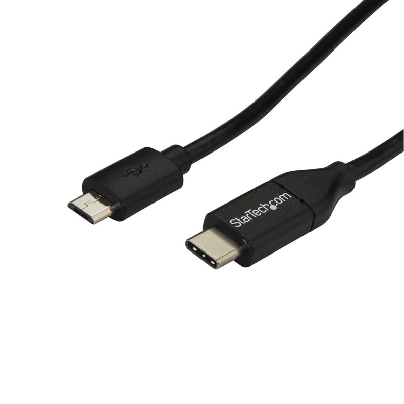 StarTech.com 2.0 USB-C - Micro-USB -kaapeli, 2m, musta