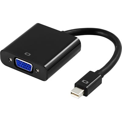 Deltaco Mini DisplayPort - VGA -adapteri, musta