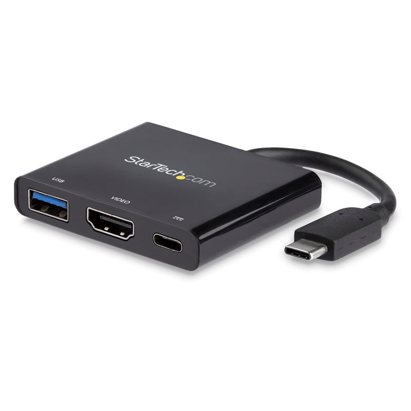 StarTech.com 3.2 Gen1 USB-C 3-in-1 -telakka, musta