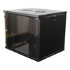 Deltaco (Outlet) 19" räkkikaappi, 9U, 540x450mm, lattia/seinämalli, musta