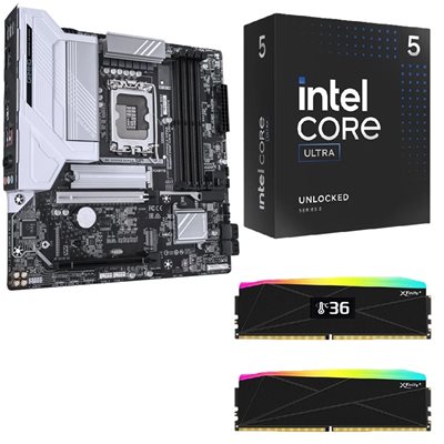 Gigabyte B860M Gaming X WIFI6E + Core Ultra 5 245KF + 32GB DDR5 6000MHz -tuotepaketti