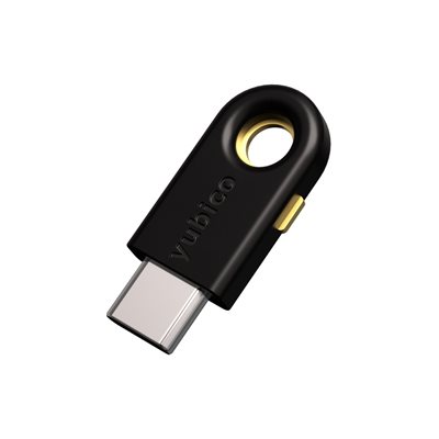 Yubico YubiKey 5C, turva-avain, USB-C, musta