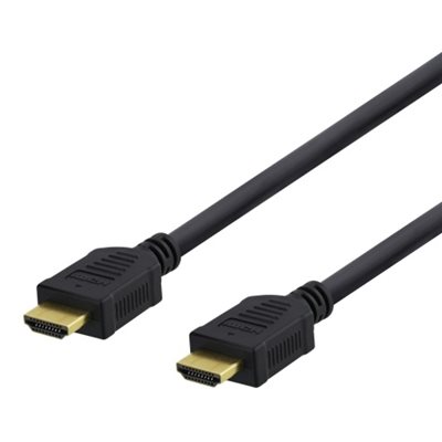 Deltaco 2.0 HDMI -näyttökaapeli, 1,5m, musta