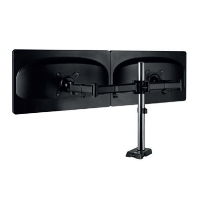 ARCTIC Z2 (Gen 3) -monitorivarsi kahdelle monitorille, musta