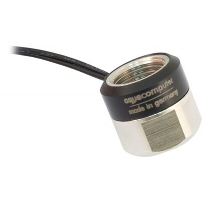 Aqua Computer Lämpötilasensori, sisäkierre G1/4", hopea/musta