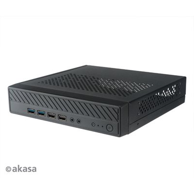 Akasa Cypher MX3, Thin Mini-ITX -kotelo, musta