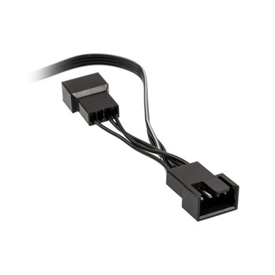 Kolink 1 -> 2 PWM-tuulettimen jakokaapeli, 35cm, musta