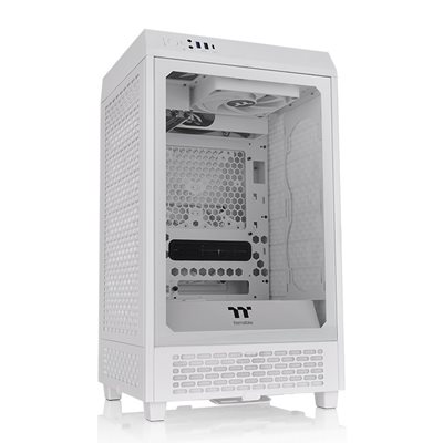 Thermaltake The Tower 200 Snow, ikkunallinen Mini-ITX -kotelo, valkoinen