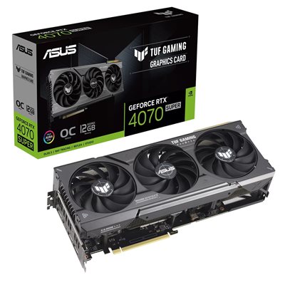 Asus GeForce RTX 4070 SUPER TUF Gaming - OC Edition -näytönohjain, 12GB GDDR6X