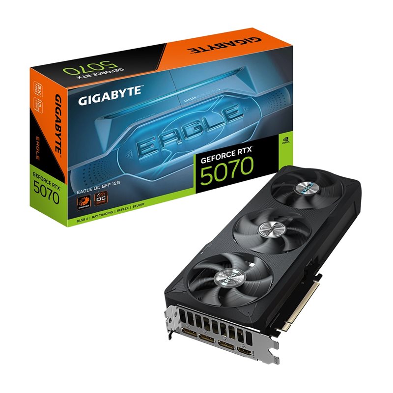 Gigabyte GeForce RTX 5070 EAGLE OC SFF -näytönohjain, 12GB GDDR7