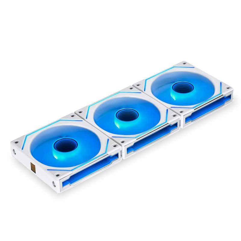 Lian Li UNI FAN SL-INF 120 Reverse Blade- 3-pack, 120mm ARGB PWM -tuuletinsarja + kontrolleri, valkoinen