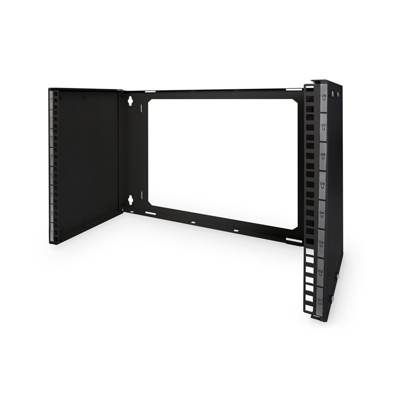 Digitus 19" seinäteline, 8U, maks. 15kg, musta