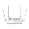 D-Link R15, EAGLE PRO AI AX1500 Smart Router, Wi-Fi 6 Dual-Band -reititin, valkoinen/mintunvihreä