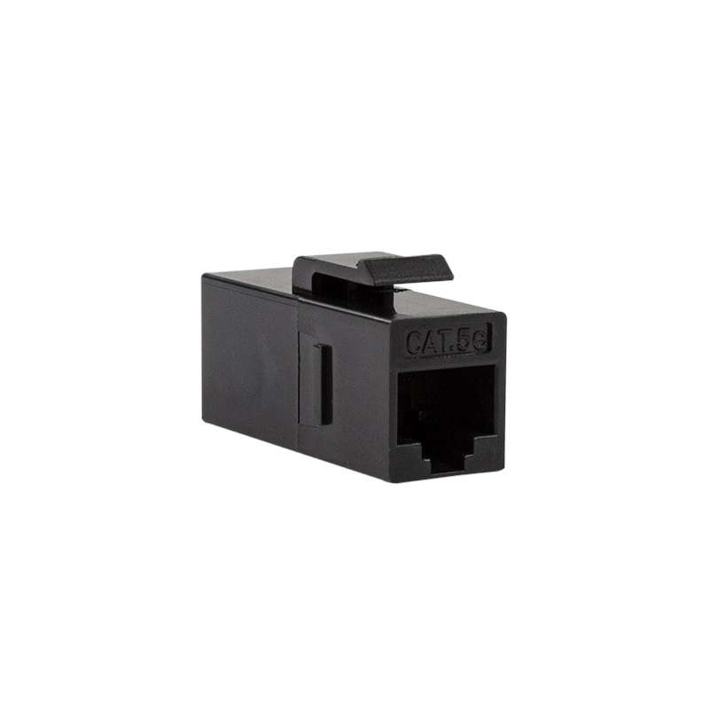 Logilink Suojaamaton UTP Cat5e Keystone Coupler -jatkoliitin, musta