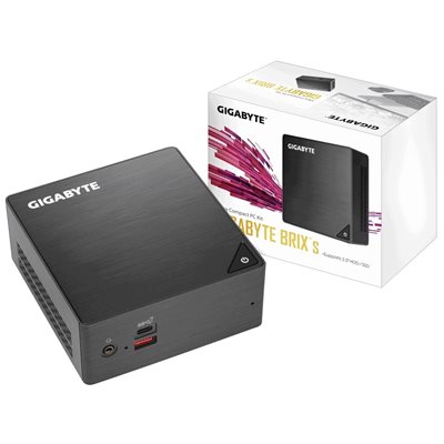 Gigabyte BRIX GB-BRi7H-8550, Mini PC -barebone, musta