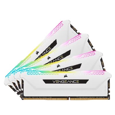 Corsair 32GB (4 x 8GB) Vengeance RGB PRO SL, DDR4 3200MHz, CL16, 1.35V, valkoinen