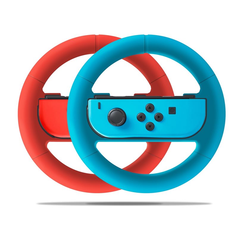 BigBen Twin Wheel, rattiohjainsovite Joy-Con -ohjaimille, 2 kpl, sininen/punainen