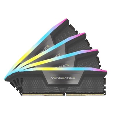 Corsair 64GB (4 x 16GB) Vengeance RGB, DDR5 5600MHz, CL36, 1.25V, harmaa