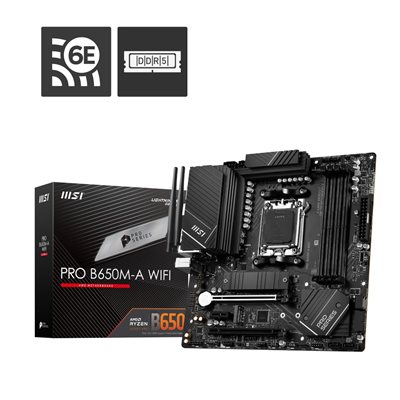 MSI PRO B650M-A WIFI, mATX-emolevy