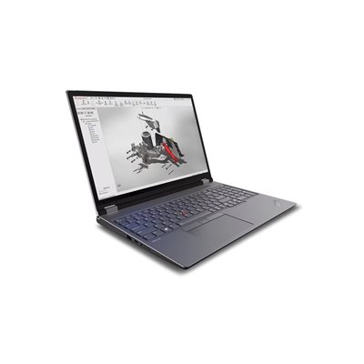 Lenovo 16" ThinkPad P16 Gen 2, kannettava tietokone, harmaa/musta