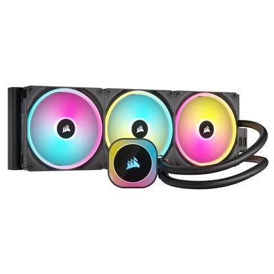 Corsair iCUE LINK H170i RGB, 420mm AIO-nestejäähdytysratkaisu prosessorille, musta