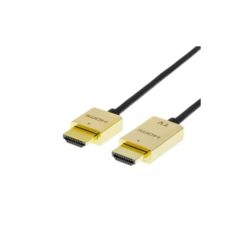 Deltaco 1.4 HDMI -näyttökaapeli, ohut, 5m, musta
