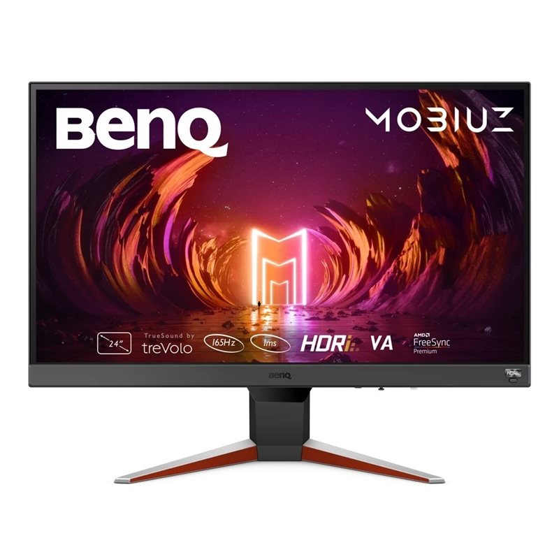 BenQ (Outlet) 23,8" EX240N MOBIUZ, 165Hz Full HD -pelimonitori, musta/harmaa/punainen (Norm. 229€)