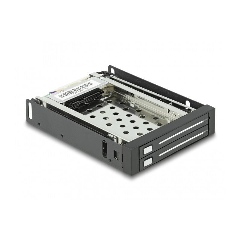 DeLock 2x 2.5" SATA SSD/HDD -> 3.5" -kotelo, musta