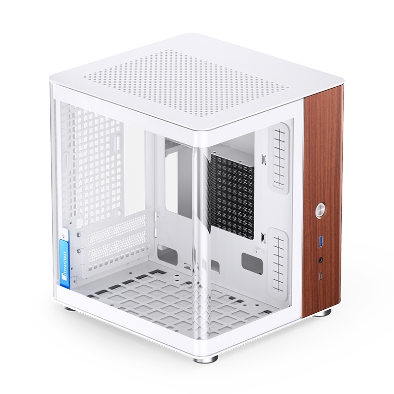 Jonsbo TK-0 White, ikkunallinen Mini-ITX -kotelo, valkoinen