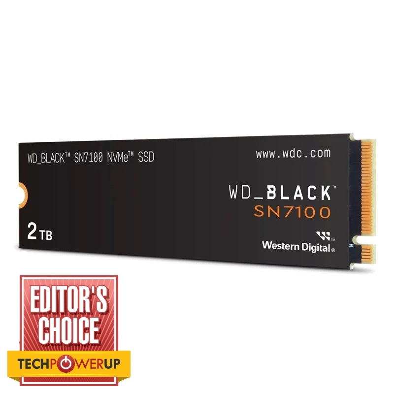 Western Digital 2TB WD_BLACK SN7100 NVMe SSD -levy, M.2 2280, PCIe 4.0 x4, 7250/6900 MB/s