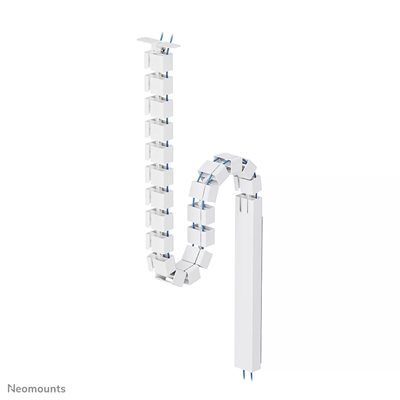 Neomounts Cable Spine, kaapelirunko ruuvikiinnityksellä ja magneettisuojuksella, 128cm, valkoinen