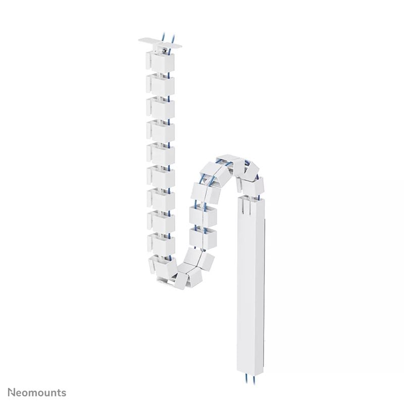 Neomounts by Newstar Cable Spine, kaapelirunko ruuvikiinnityksellä ja magneettisuojuksella, 128cm, valkoinen