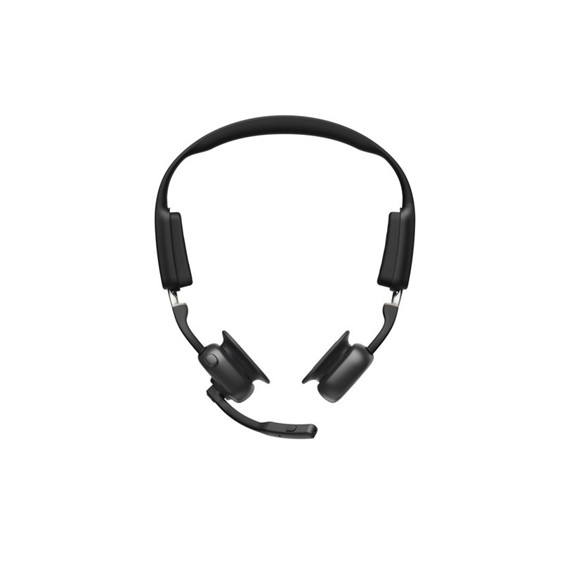 Shokz OpenMeet UC, langattomat luujohdekuulokkeet mikrofonilla, Bluetooth 5.4, musta