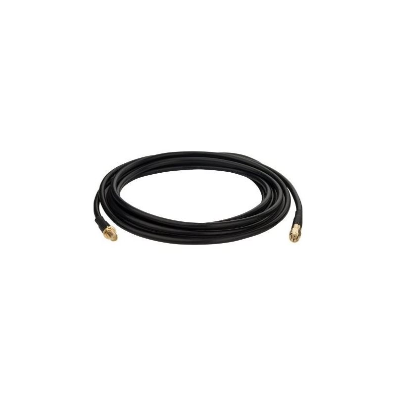 Arronna RP-SMA uros -> RP-SMA naaras -välikaapeli, 3m, musta