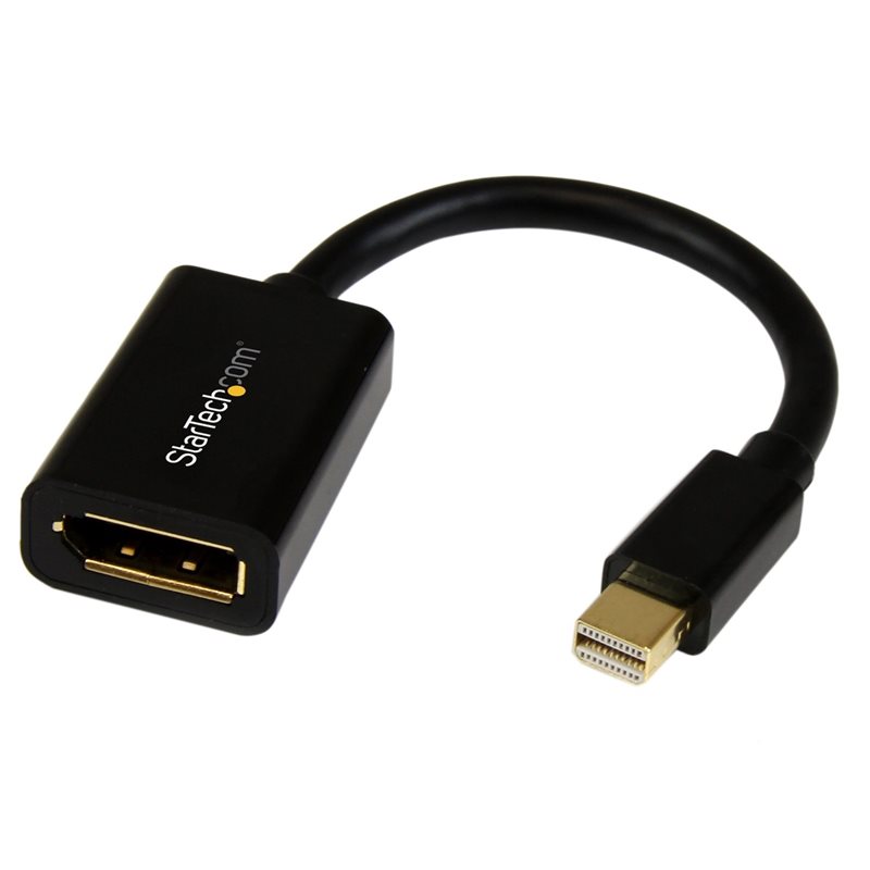 StarTech.com Mini DisplayPort -> DisplayPort -adapteri, 0,15m, musta