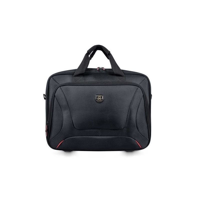 Port Designs 15,6" Courchevel Professional laukku, kestävä laukku kannettavalle tietokoneelle, musta