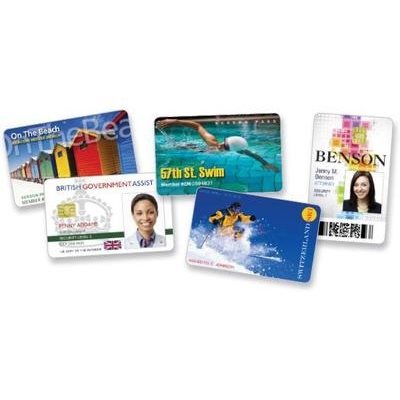 Zebra PVC-kortti, 500 kpl pakkaus, valkoinen