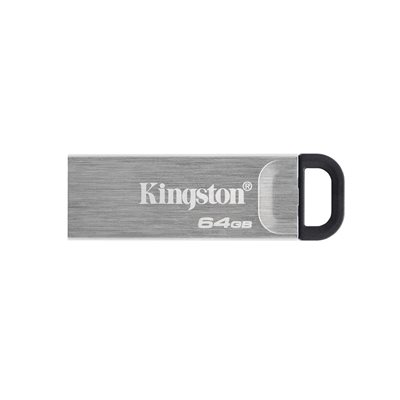 Kingston 64GB DataTraveler Kyson, 3.2 Gen1 USB-A  -muistitikku, 200 MB/s, harmaa/musta