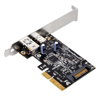 SilverStone USB 3.1 -lisäkortti, 1 x Type-A + 1 x Type-C, PCI-E x2
