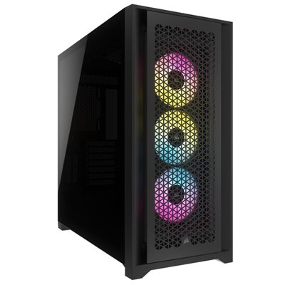 Corsair iCUE 5000D RGB Airflow, ikkunallinen miditornikotelo, musta