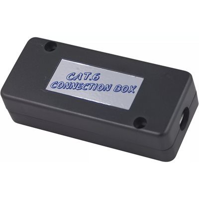 Deltaco Suojaamattomien UTP Cat6-kaapelien jatkokytkentärasia, bulk-> bulk, musta