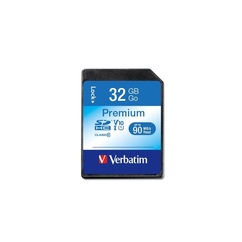 Verbatim 32GB SDHC -muistikortti, UHS-1 V10 U1, jopa 90/10 MB/s