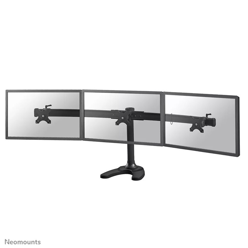 Neomounts by Newstar 10-27" x3 Monitor Desk Mount, näyttövarsi pöydälle kolmelle näytölle, musta