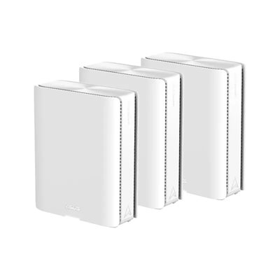 Asus ZenWiFi BQ16, BE25000 Quad Band Wi-Fi 7 (802.11be) Mesh -järjestelmä, 3 kpl, valkoinen