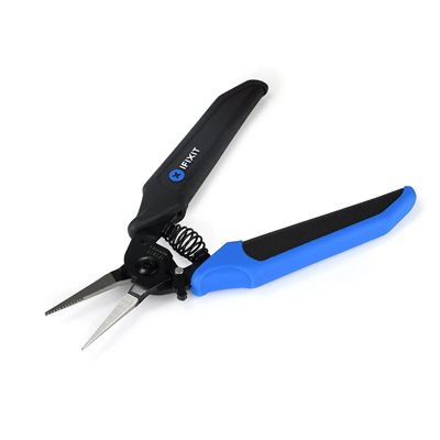 iFixit Mandible Needle Nose Pliers, pitkänokkaiset kärkipihdit, musta/sininen