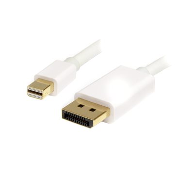 StarTech.com Mini DisplayPort 1.2 -> Displayport -näyttökaapeli, 2m, valkoinen