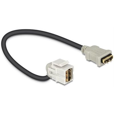 DeLock Keystone moduuli, HDMI naaras > HDMI naaras 110° kaapelilla