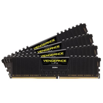 Corsair 128GB (4 x 32GB) Vengeance LPX, DDR4 2666MHz, CL16, 1.20V, musta