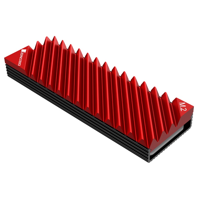 Jonsbo M.2-3 RED, passiivijäähdytin M.2 2280 SSD-levylle, punainen
